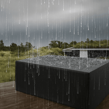 Waterproof patio furniture cover providing all-weather protection, designed for versatile outdoor use to safeguard your furniture from rain, sun, and dust. 5