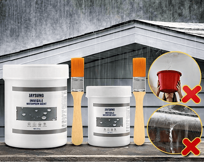 Waterproof rubber sealant paste in a clear container, designed for sealing and repairing surfaces, offering transparent, durable, and long-lasting protection. 2