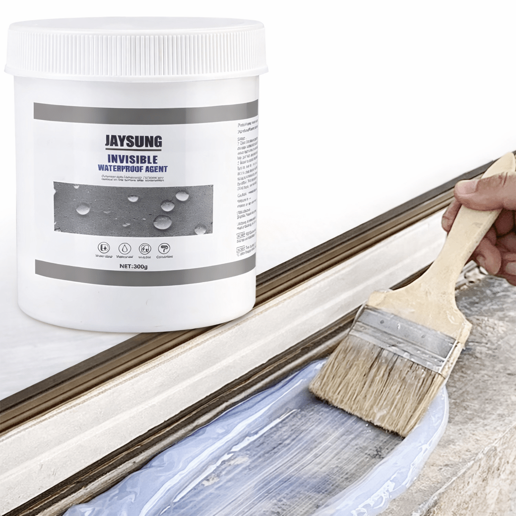 Waterproof rubber sealant paste in a clear container, designed for sealing and repairing surfaces, offering transparent, durable, and long-lasting protection. 0