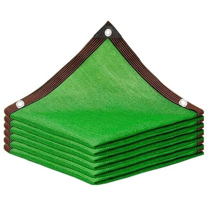 Waterproof rectangular shade sail made of high-density polyethylene, featuring reinforced corners, designed for outdoor shading with 90% UV protection. 8