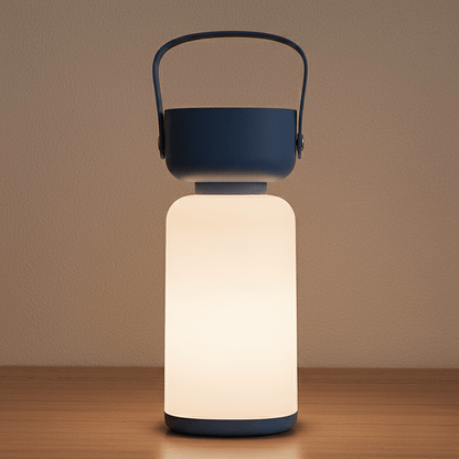Waterproof table lamp featuring a modern cylinder design, equipped with a USB rechargeable function, perfect for both indoor and outdoor use. 0