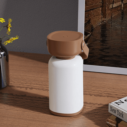 Waterproof table lamp featuring a modern cylinder design, equipped with a USB rechargeable function, perfect for both indoor and outdoor use. 4