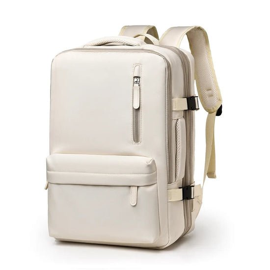 Waterproof travel backpack with ergonomic straps, featuring a spacious laptop compartment and made from durable polyester, ideal for outdoor adventures and daily commuting, 25L 5