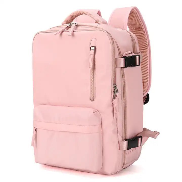 Waterproof travel backpack with ergonomic straps, featuring a spacious laptop compartment and made from durable polyester, ideal for outdoor adventures and daily commuting, 25L 3