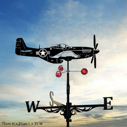 Durable weather vane with a rotating mechanism, crafted from weather-resistant metal, designed to accurately indicate wind direction in outdoor settings. 10