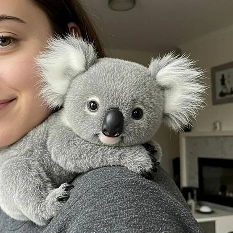 Weighted koala plush toy designed for anxiety relief, featuring ultra-soft fabric and a realistic design, perfect for cuddling and comforting. 1