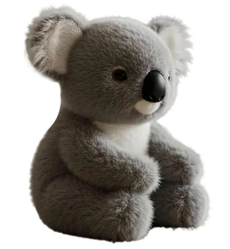Weighted koala plush toy designed for anxiety relief, featuring ultra-soft fabric and a realistic design, perfect for cuddling and comforting. 4