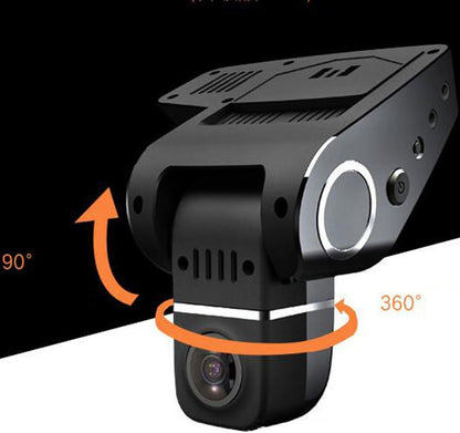 WiFi hidden dash cam for car featuring 170° wide-angle lens, G-sensor, and 1080P full HD front and rear recording 6