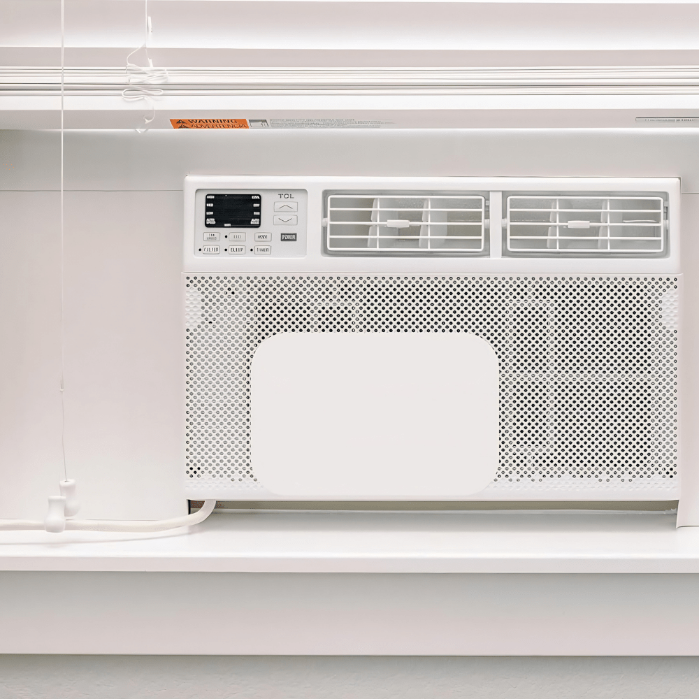 Window AC Insulation Kit featuring foam panels designed for air sealing and noise reduction, custom fit for air conditioning units up to 91cm. 3