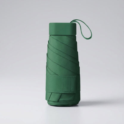 Windproof mini travel umbrella featuring UV protection, compact lightweight design, and durable carbon fiber frame for ultimate portability and resilience. 2
