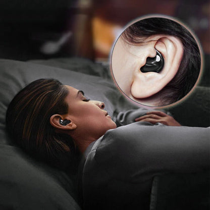Wireless Bluetooth earbuds featuring noise cancelling technology and a waterproof design, showcased with a sleek LED display case for charging and storage. 1
