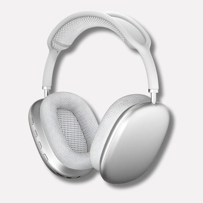 Wireless Bluetooth headphones featuring a comfortable fit with soft ear cushions, designed for all-day listening with an impressive 40-hour battery life. 2