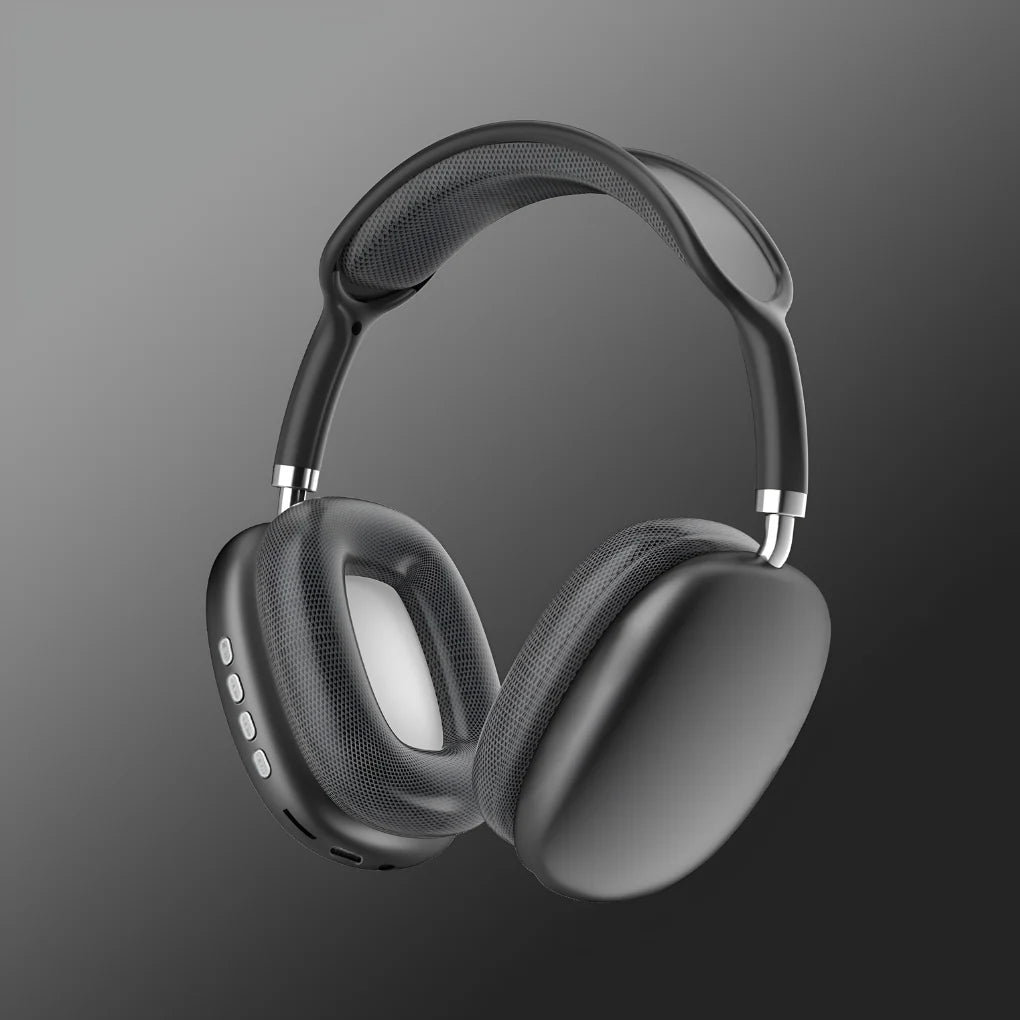 Wireless Bluetooth headphones featuring a comfortable fit with soft ear cushions, designed for all-day listening with an impressive 40-hour battery life. 1