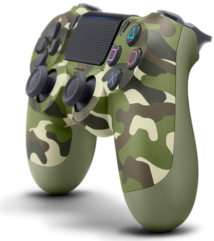 Wireless gaming controller designed for PS4 and PC, featuring enhanced analog sticks, a responsive touchpad, and an ergonomic design for comfortable gameplay. 2