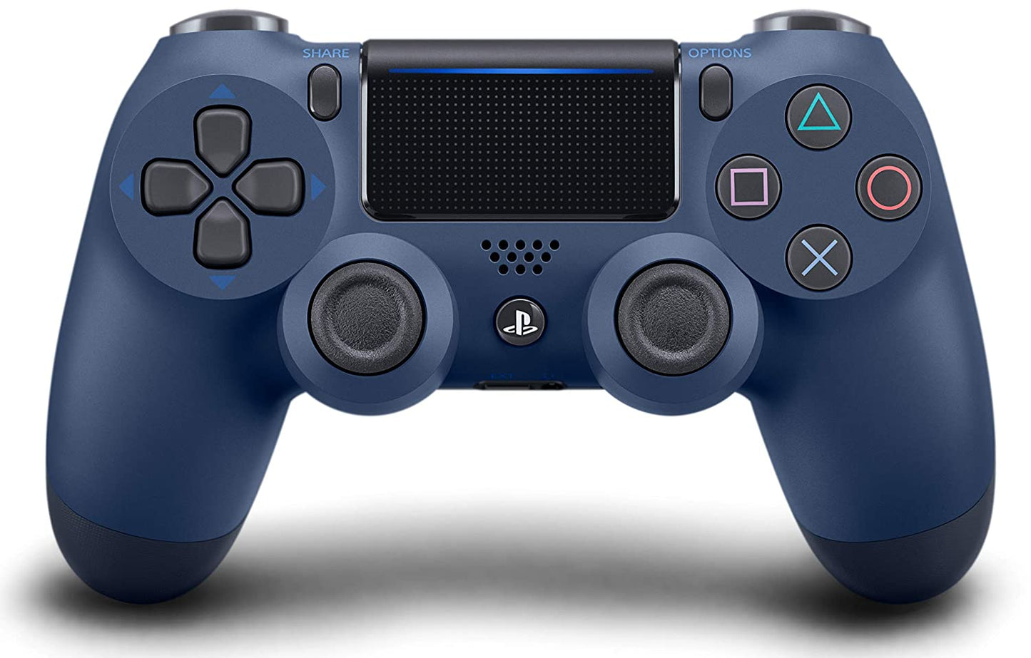 Wireless gaming controller designed for PS4 and PC, featuring enhanced analog sticks, a responsive touchpad, and an ergonomic design for comfortable gameplay. 6