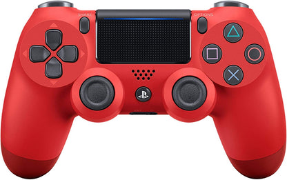 Wireless gaming controller designed for PS4 and PC, featuring enhanced analog sticks, a responsive touchpad, and an ergonomic design for comfortable gameplay. 5