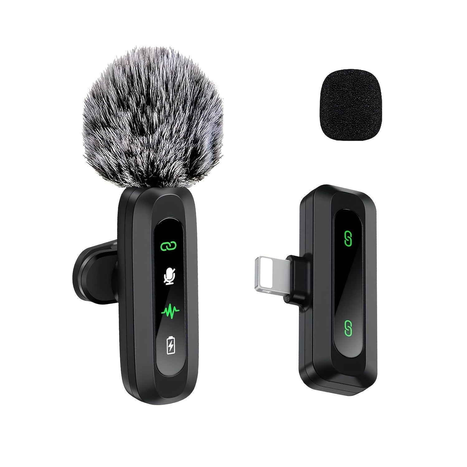 Wireless Lavalier Microphone with USB-C Connectivity for Podcasts and Vlogs – Compact Design with Built-in Wind Hood 6