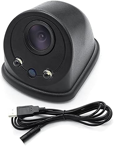 Wireless reversing camera featuring 720P HD resolution and a wide-angle lens, designed for easy installation in cars, with a sleek compact black design for enhanced 0