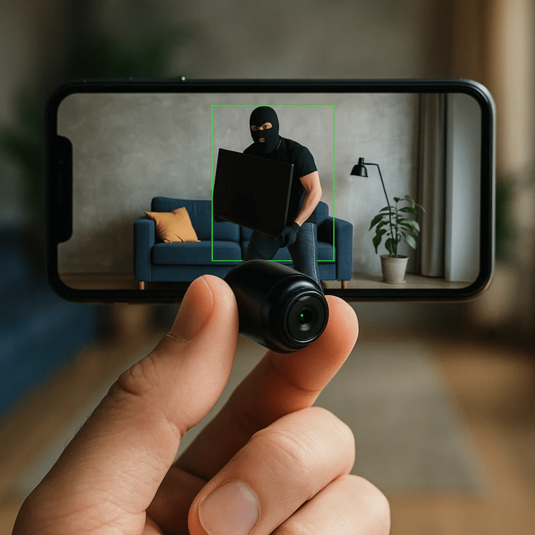 Wireless surveillance camera with audio, featuring a 1080P covert design for discreet home security monitoring, ideal for protecting your property while maintaining a low profile 0