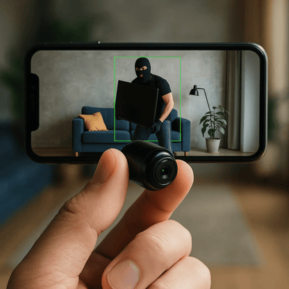 Wireless surveillance camera with audio, featuring a 1080P covert design for discreet home security monitoring, ideal for protecting your property while maintaining a low profile 0