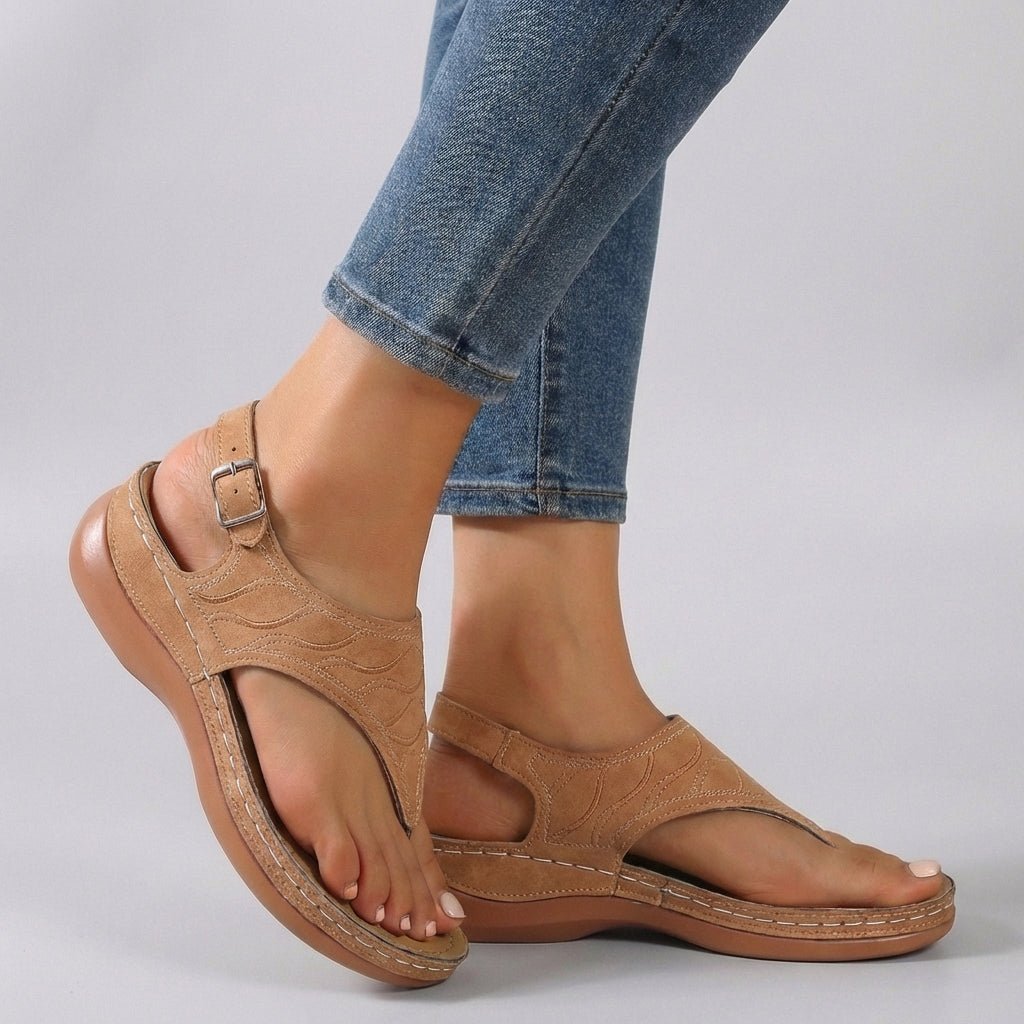 Women's ankle strap wedge sandals featuring an adjustable fit, designed for comfort and style, perfect for summer outings. 0