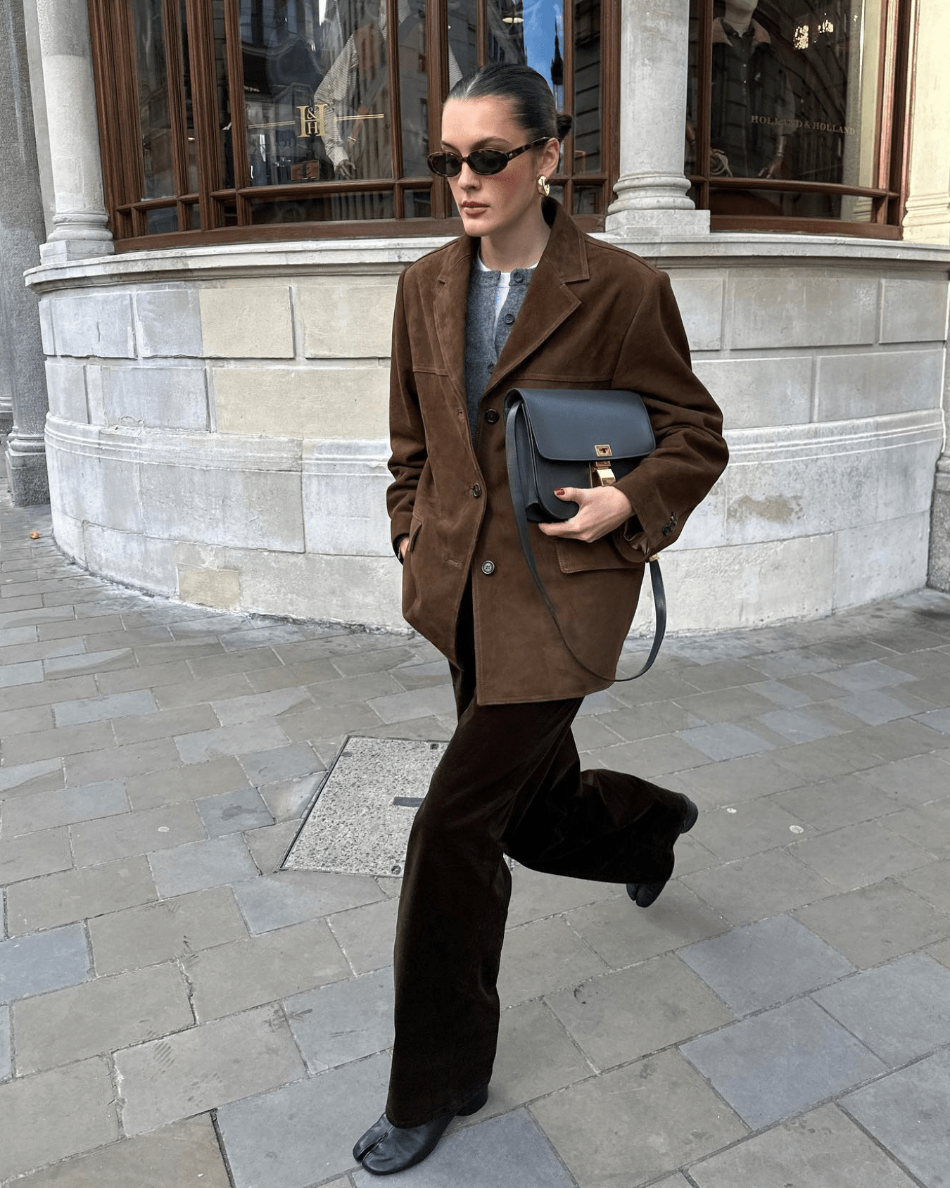 Women's tailored fit blazer in soft suede look, perfect for versatile office and casual wear, showcasing a chic and modern design. 5