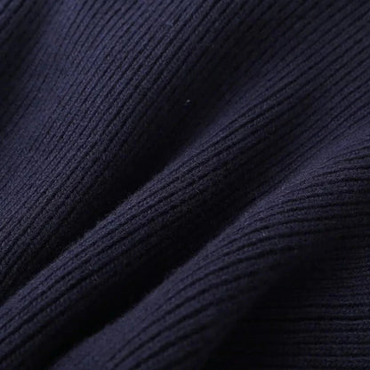 Women's black cardigan featuring a button-front design and collared neckline, crafted from soft knit fabric for comfort and style. 4