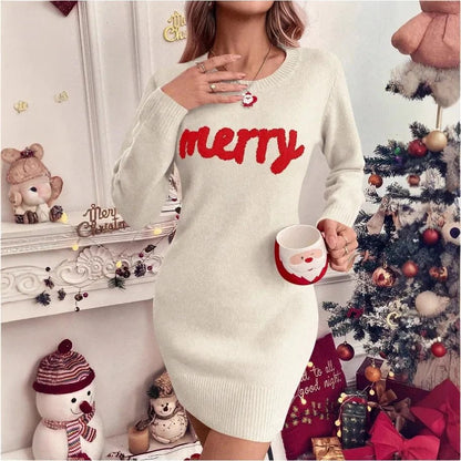 Women's Christmas jumper featuring a festive tree pattern, made from a cozy cotton-blend knit, perfect for winter wear. 2
