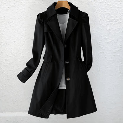 Women's lightweight fabric coat with a tailored cut, featuring an elegant vintage summer style, perfect for warm-weather occasions. 4