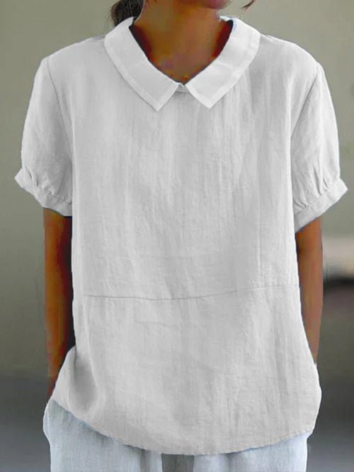 Men's dress shirt in soft cotton featuring a refined design, perfect for formal and casual wear, displayed in crisp white color. 1