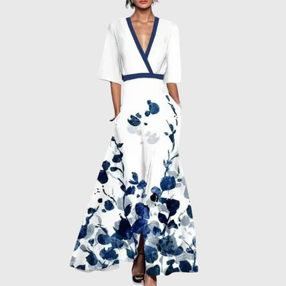 Womens Dress with Flattering Silhouette and Floral Design – Soft Breathable Fabric for Spring Events 1