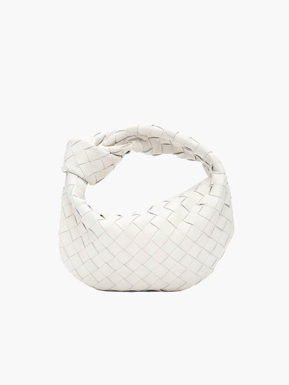Women's vegan leather handbag featuring a stylish woven grid design, perfect for adding elegance and practicality to any outfit or occasion. 15