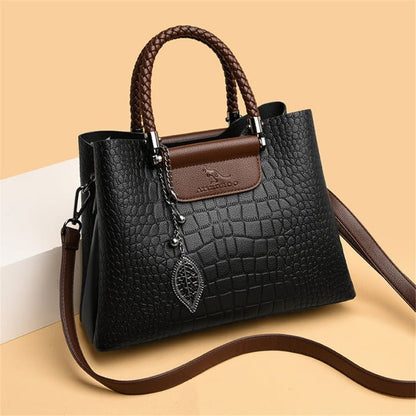 Women's Handbag with Adjustable Strap and Spacious Compartments – Classic Timeless Design in Black 8