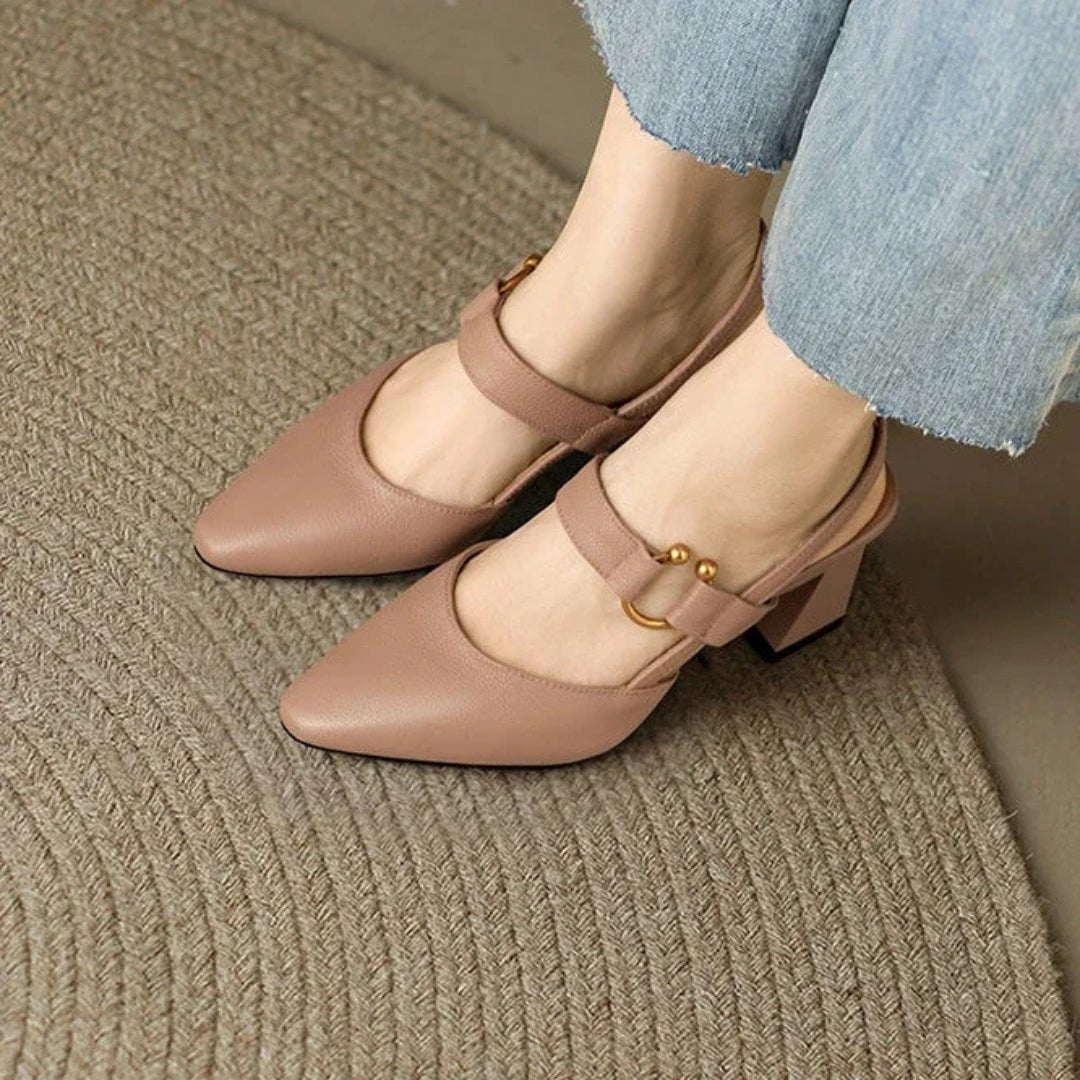 Women's elegant black heels featuring orthopedic cushioning and ergonomic support for all-day comfort and style. 4