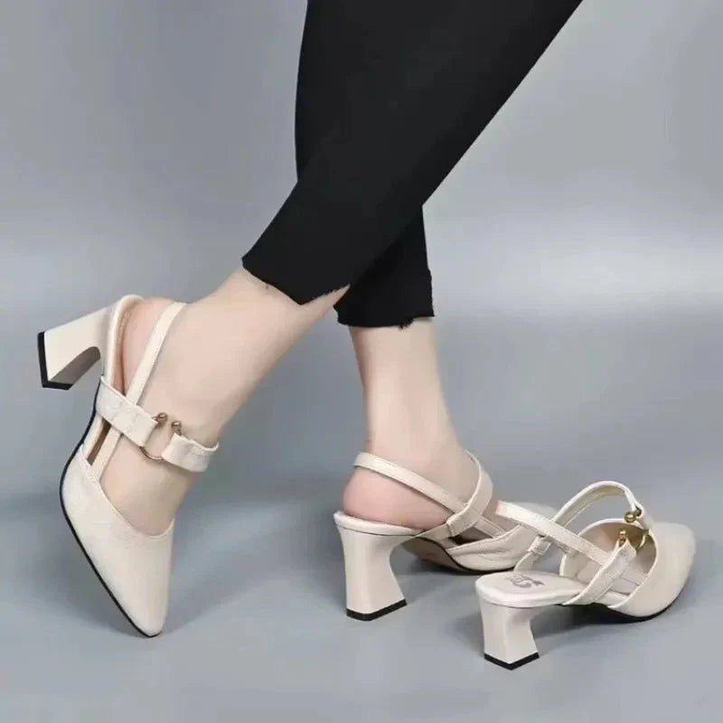 Women's elegant black heels featuring orthopedic cushioning and ergonomic support for all-day comfort and style. 5