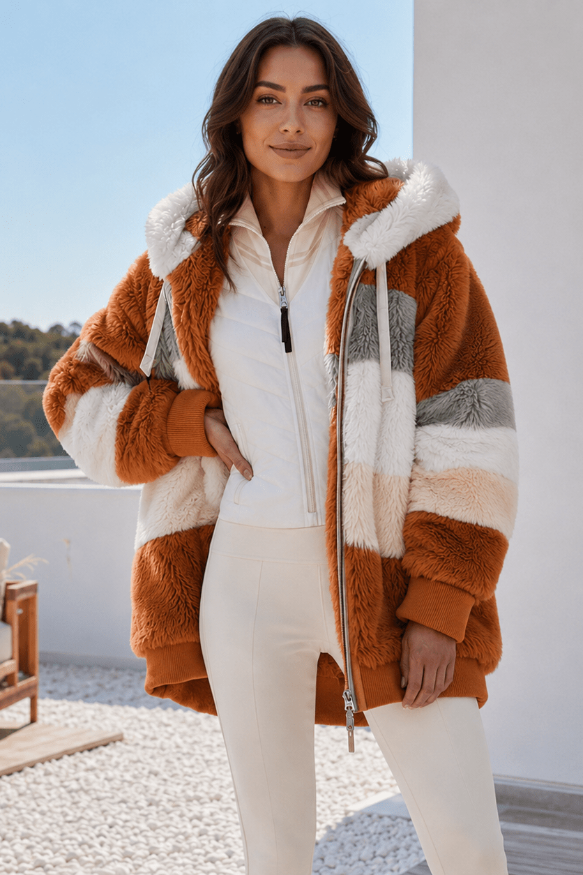 Women's hoodie cardigan featuring soft fabric and a relaxed fit, perfect for cozy everyday wear and casual layering. 1