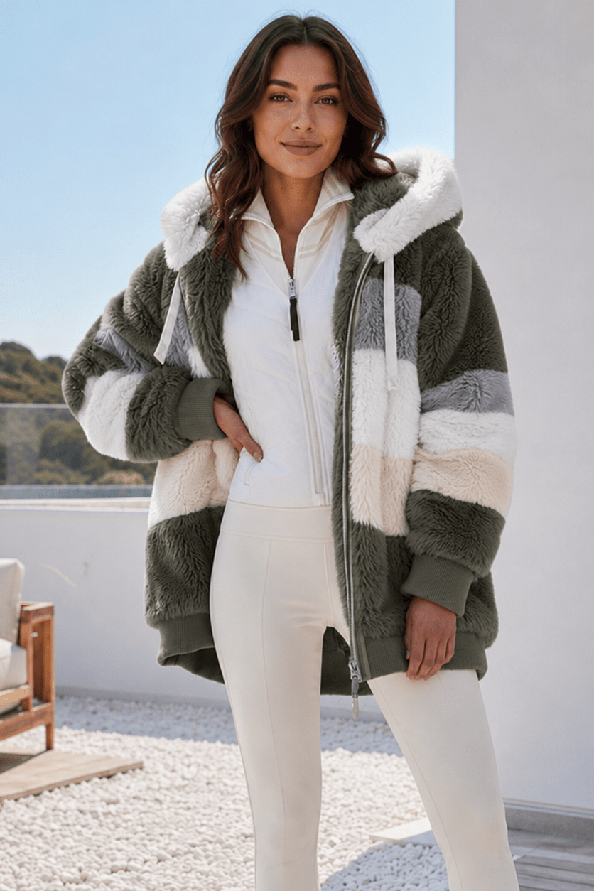 Women's hoodie cardigan featuring soft fabric and a relaxed fit, perfect for cozy everyday wear and casual layering. 9