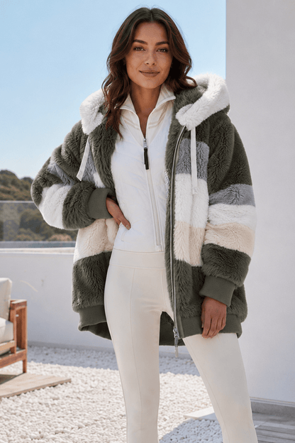Women's hoodie cardigan featuring soft fabric and a relaxed fit, perfect for cozy everyday wear and casual layering. 9