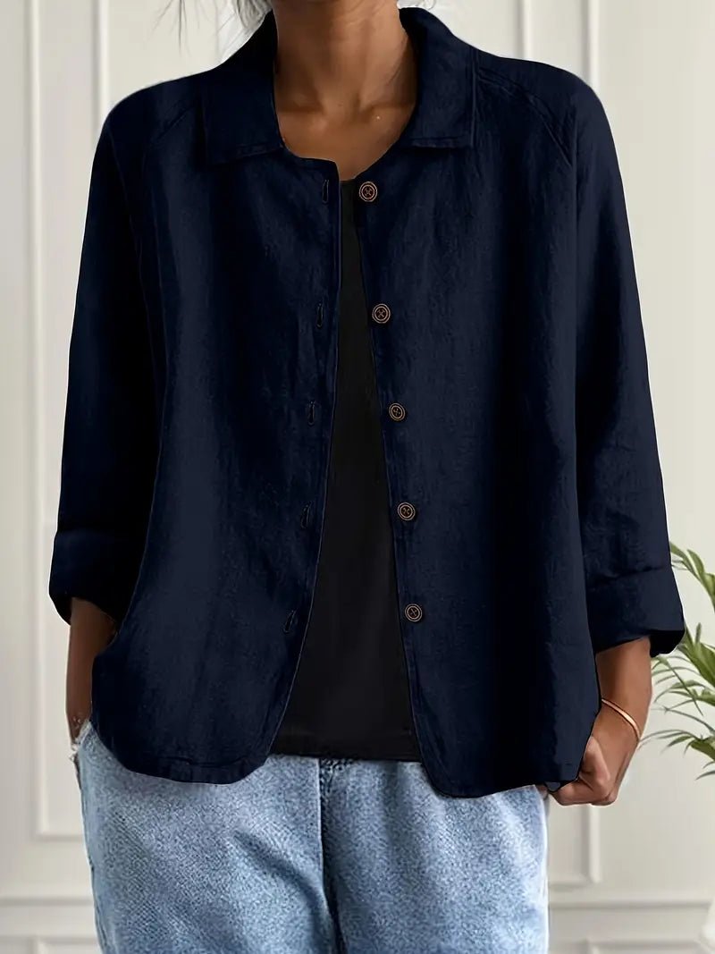 Women's lightweight button front jacket in various colors, perfect for summer layering, featuring a casual design for versatile styling. 10