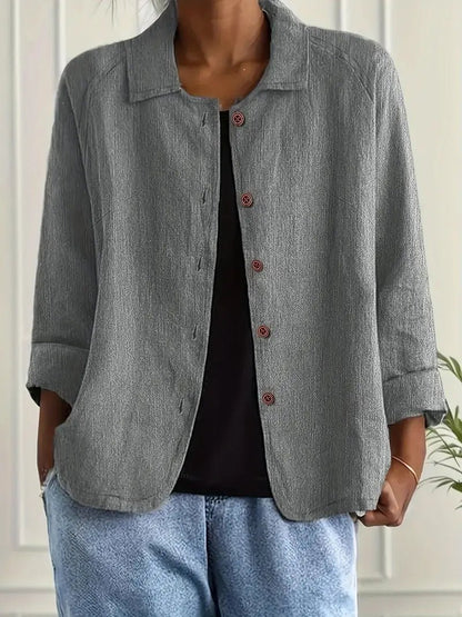 Women's lightweight button front jacket in various colors, perfect for summer layering, featuring a casual design for versatile styling. 6