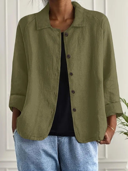 Women's lightweight button front jacket in various colors, perfect for summer layering, featuring a casual design for versatile styling. 7