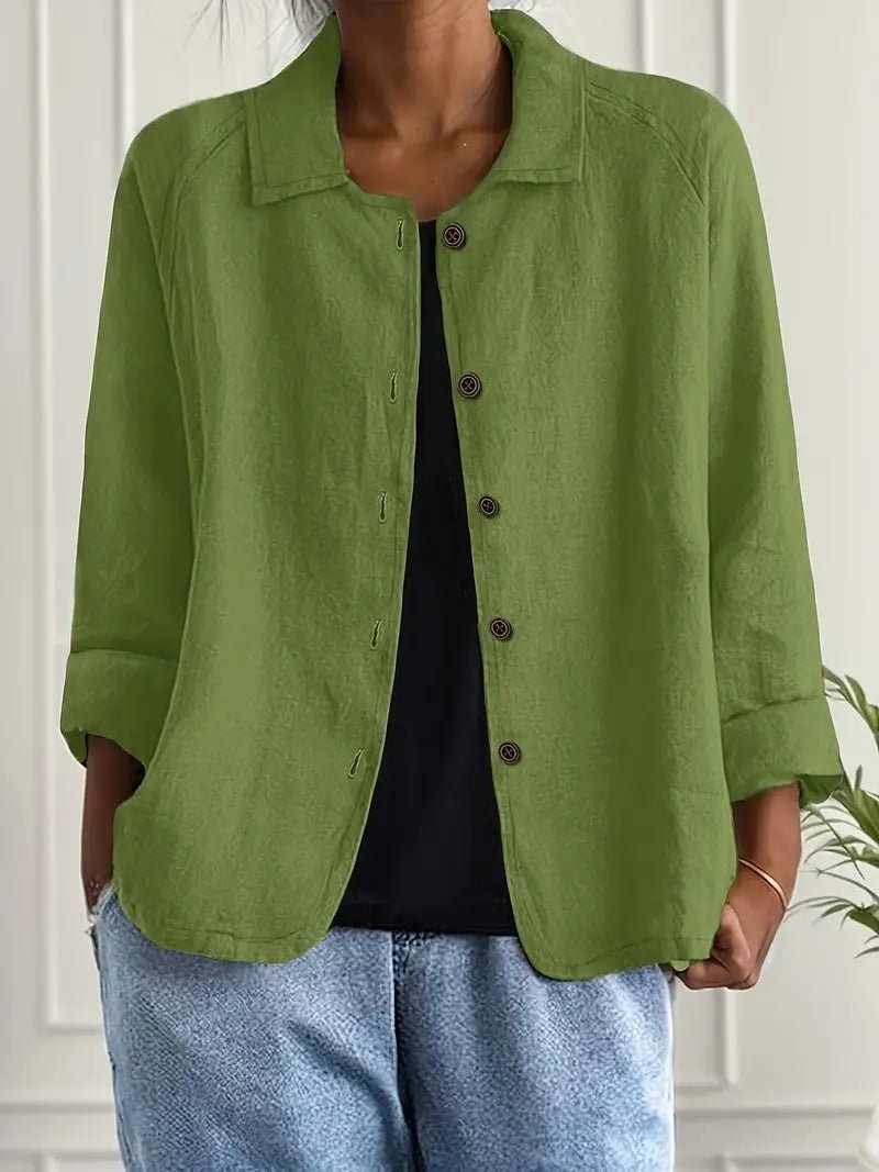 Women's lightweight button front jacket in various colors, perfect for summer layering, featuring a casual design for versatile styling. 12