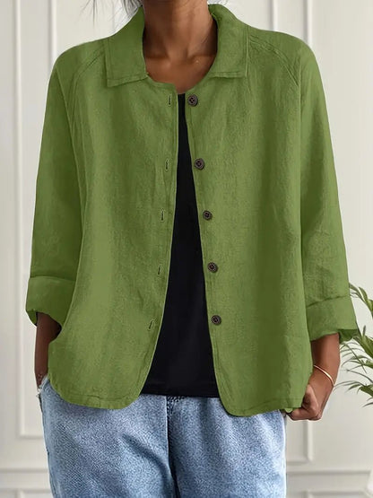 Women's lightweight button front jacket in various colors, perfect for summer layering, featuring a casual design for versatile styling. 12
