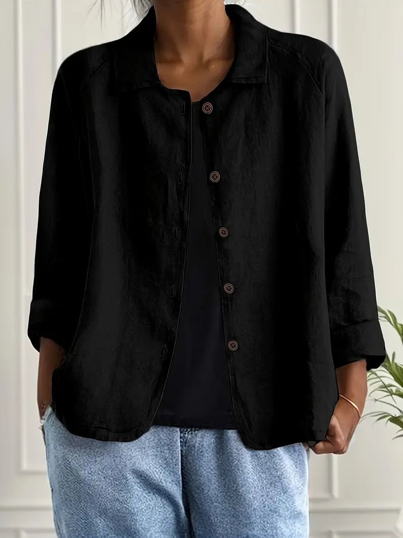 Women's lightweight button front jacket in various colors, perfect for summer layering, featuring a casual design for versatile styling. 5