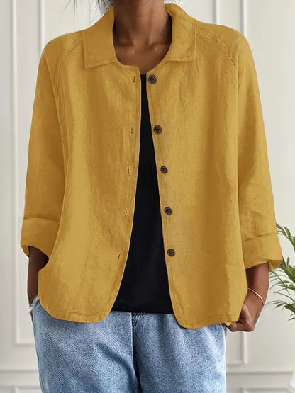 Women's lightweight button front jacket in various colors, perfect for summer layering, featuring a casual design for versatile styling. 8