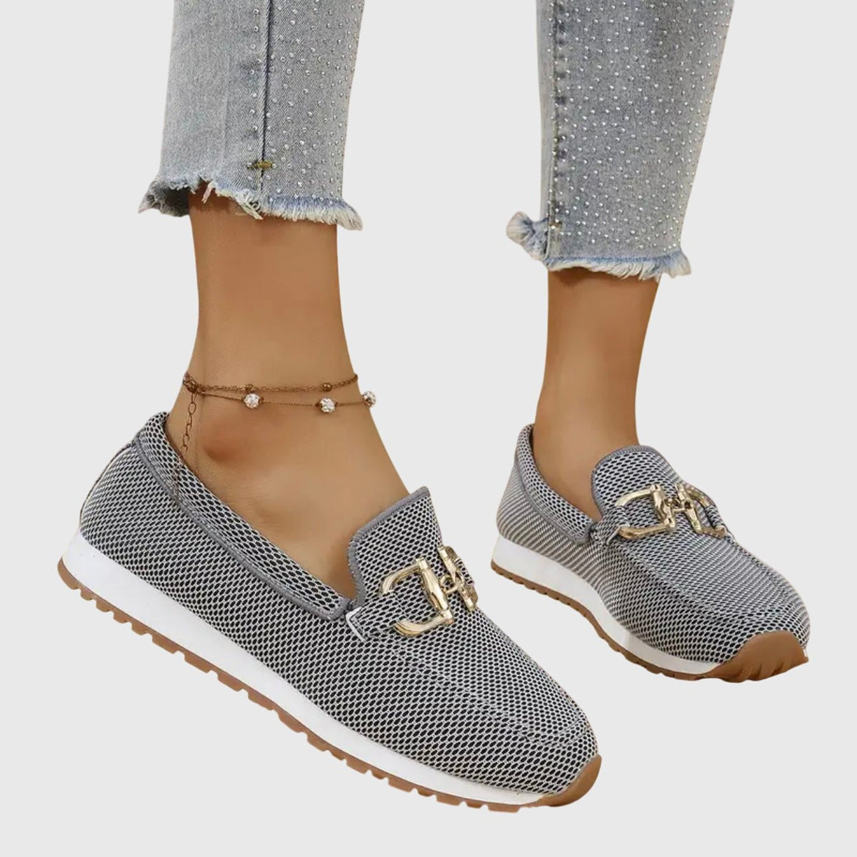 Women's loafers featuring orthopedic support and a convenient slip-on design, crafted for lightweight comfort perfect for everyday wear. 2