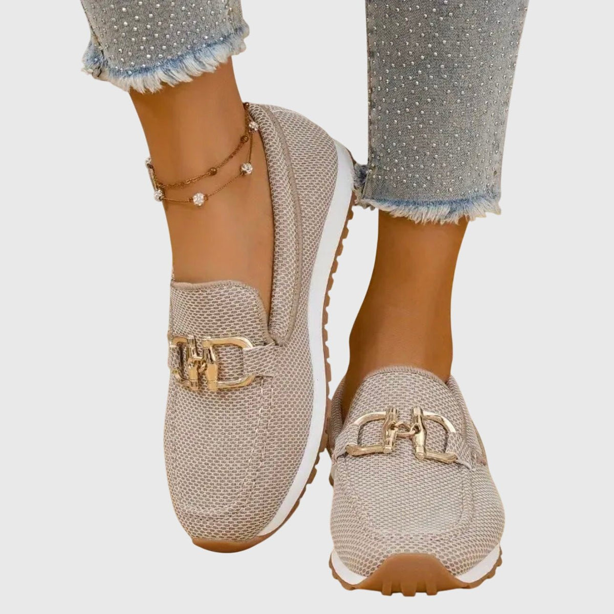 Women's loafers featuring orthopedic support and a convenient slip-on design, crafted for lightweight comfort perfect for everyday wear. 0
