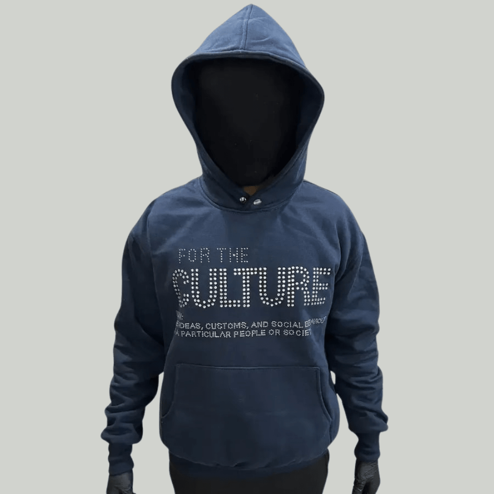 Women's long sleeve hoodie in a fashionable blue color, featuring a casual fit perfect for everyday wear. 0