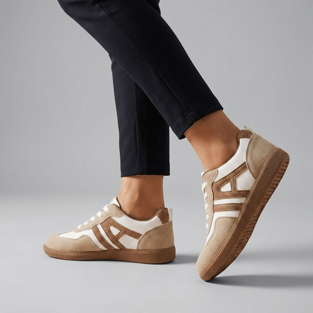 Women's orthopedic low-top sneakers featuring a modern casual design, providing supportive comfort for all-day wear. Perfect for daily activities and stylish enough for any outfit. 0