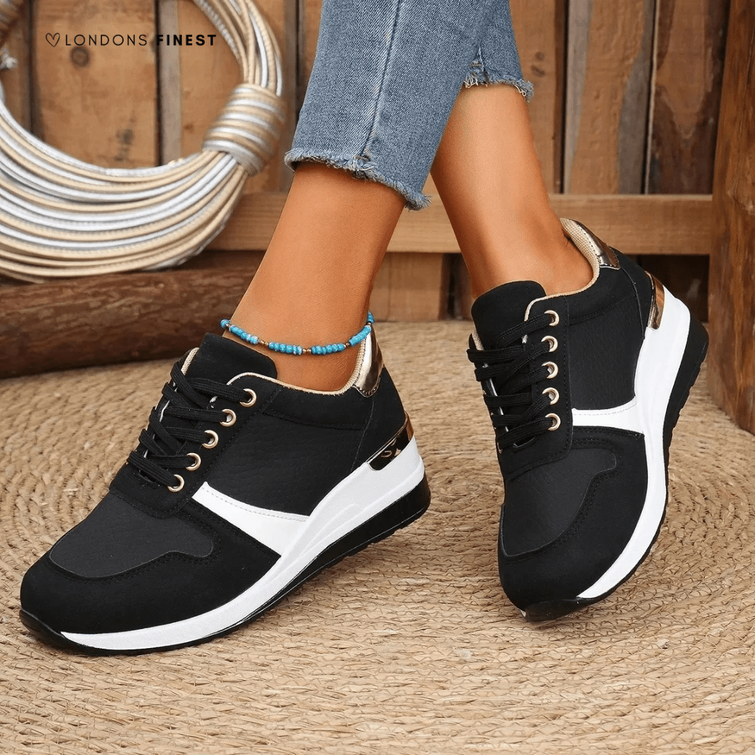 Women's orthopedic shoes featuring arch support and memory foam cushioning, designed for breathable casual comfort, perfect for all-day wear. 3